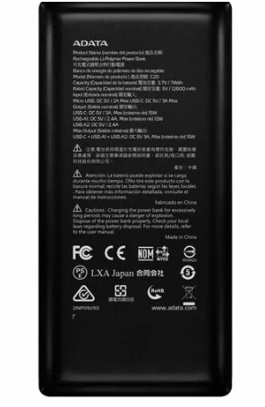 Cargador portátil Adata C20